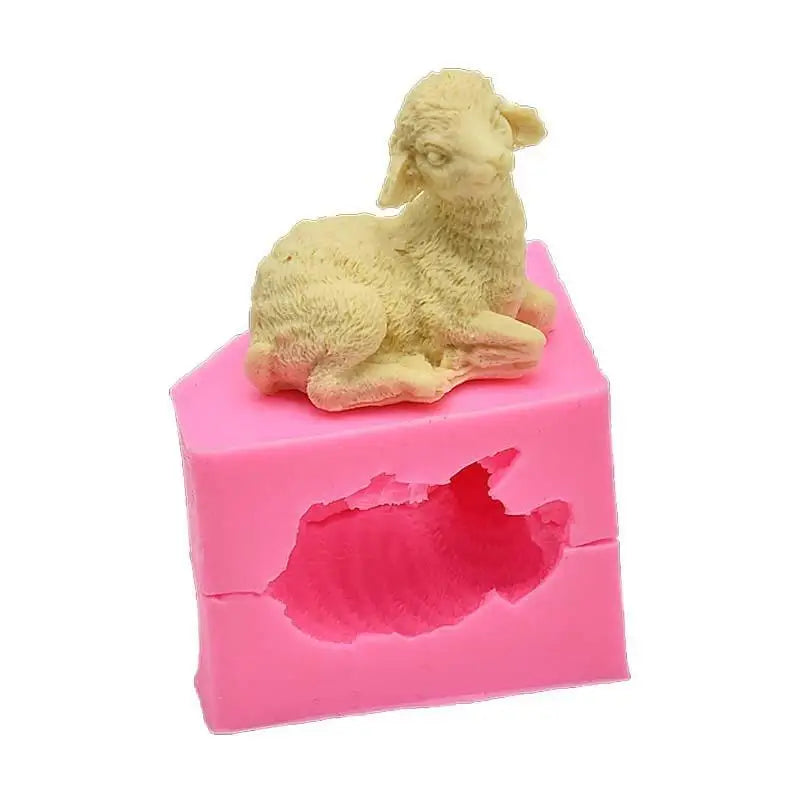 Sheep Silicone Candle Mold – DIY Resin, Soap & Plaster Craft