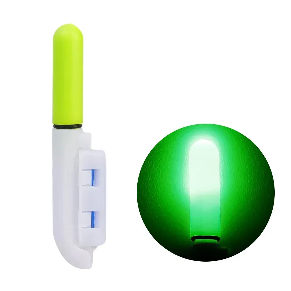 LED Fishing Rod Light Sticks – Waterproof Night Fishing Glow Fishing Rod Light Nixie Green-2Pcs No CR425 Batteries