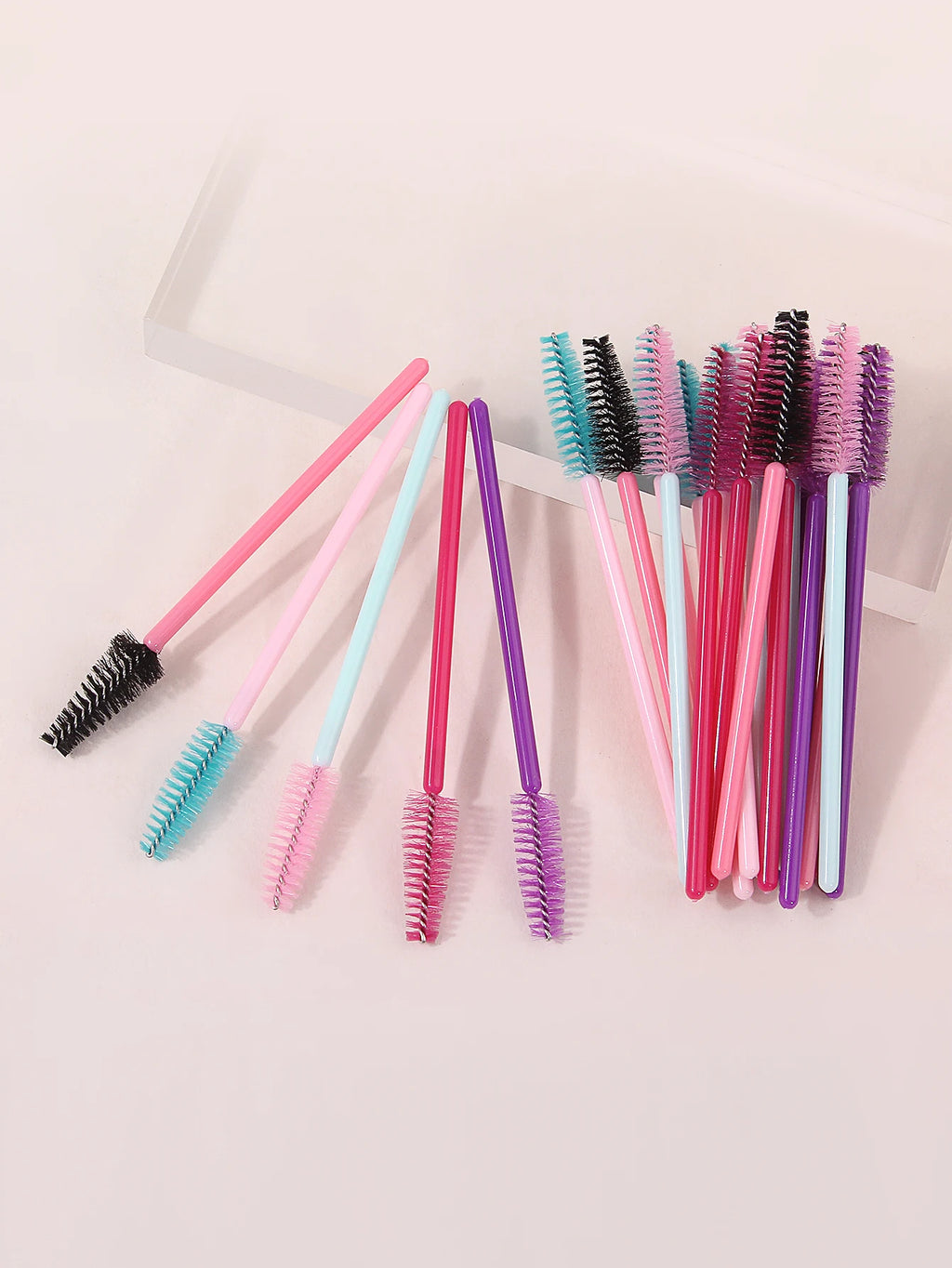 25 Pcs Eyelash Spoolie Brush Set – Mascara Wands & Eyebrow Eyelash Spoolie Set Nixie