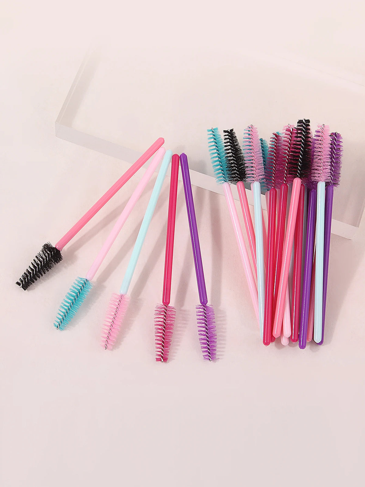 25 Pcs Eyelash Spoolie Brush Set – Mascara Wands & Eyebrow Eyelash Spoolie Set Nixie