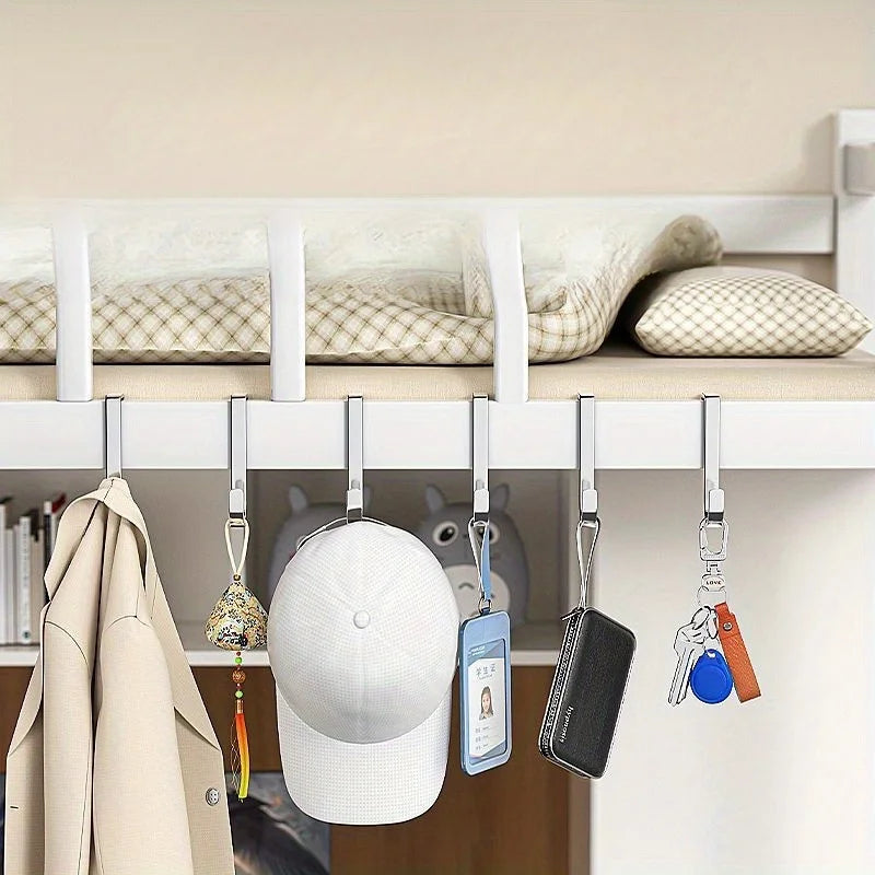 Stainless Steel Double S-Hook | No-Drill Kitchen & Bath Hanger Storage Hook Nixie
