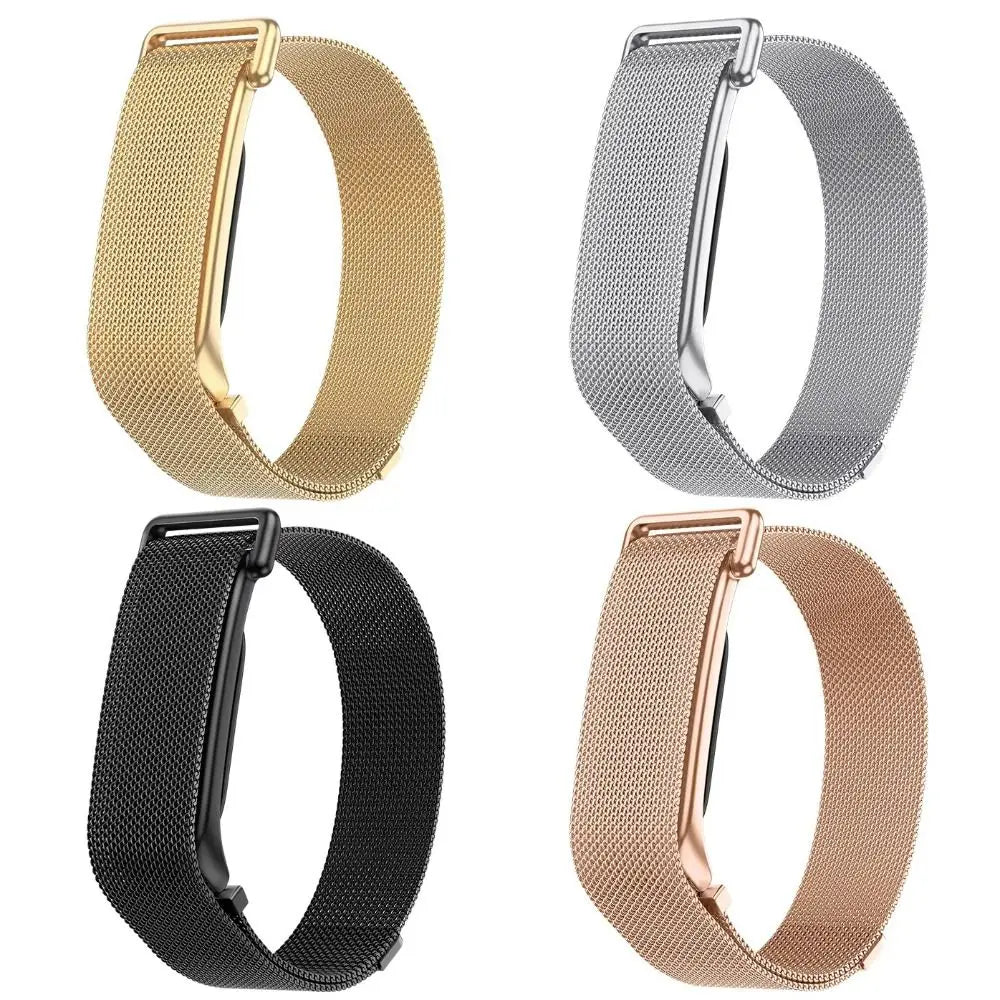 Stainless Steel Magnetic Mesh Band for Fitbit Air – Adjustable Smart Watch Band Nixie