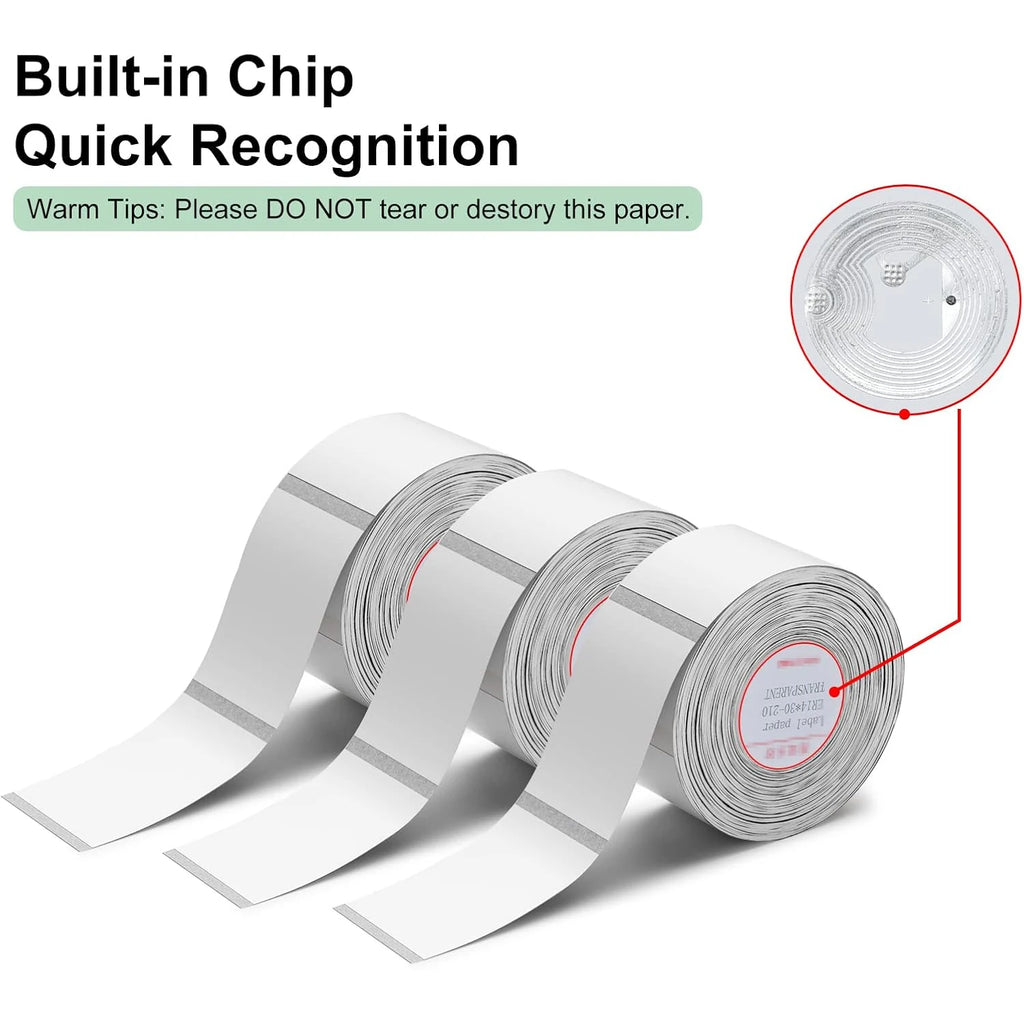 Niimbot Transparent Thermal Labels – D11 D110 D101 Waterproof Thermal Label Paper Nixie