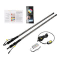KEMIMOTO 3FT LED Whip Lights for UTV ATV – 300+ Modes, IP67 UTV ATV Whip Lights Nixie 3FT