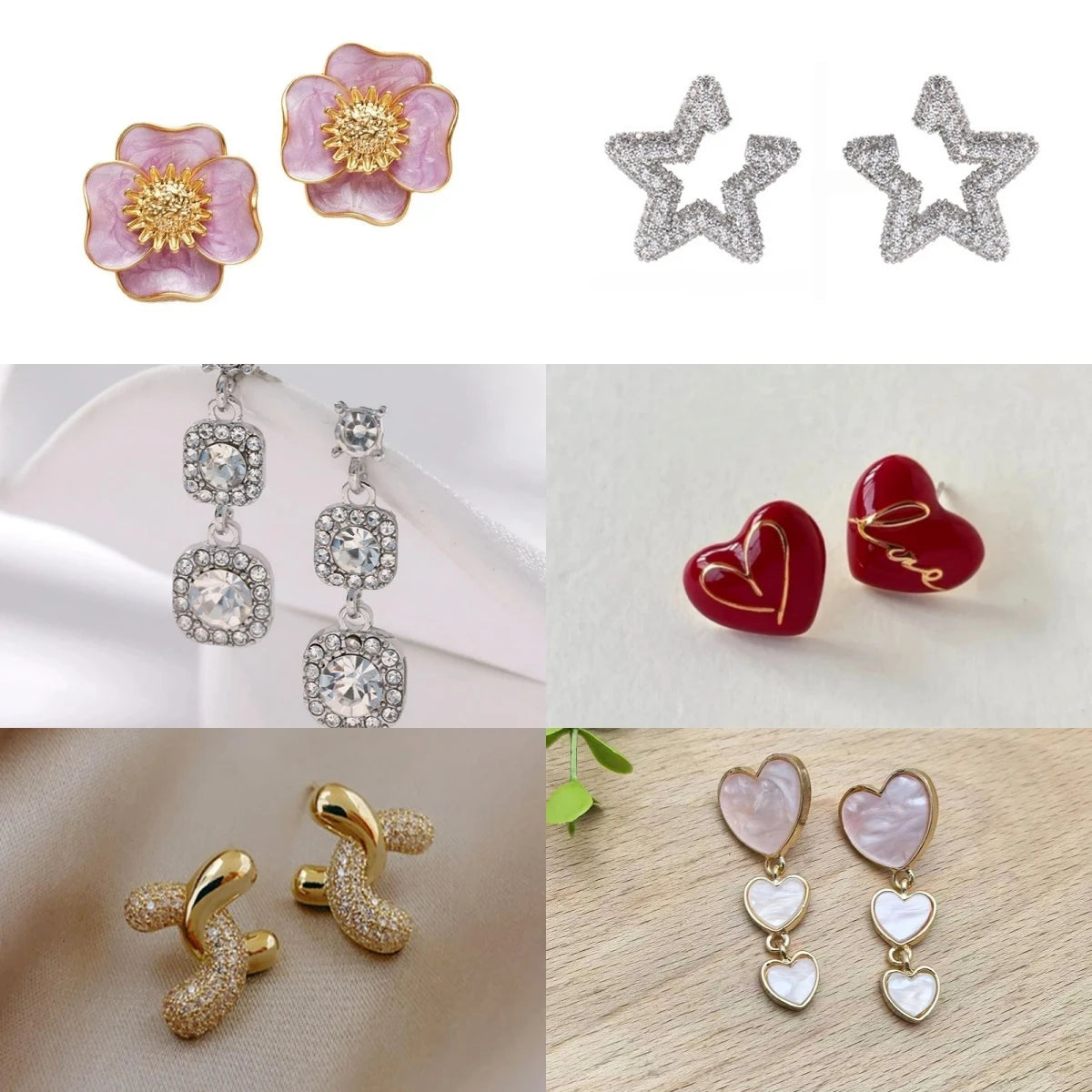 Vintage Flower Drop Earrings for Women – French Style by Nixie Drop Earrings Nixie