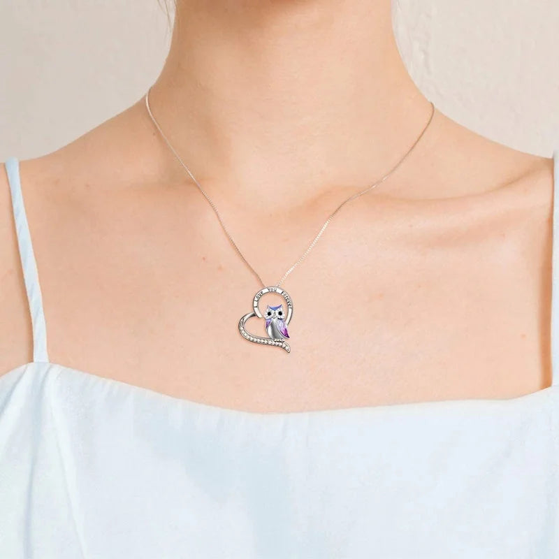 Glass Vintage Animal Pendant Necklace – Mood Tracker Women