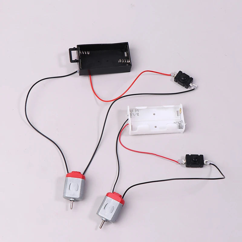 130 Motor Kit with Battery Case & Switch – 16500 RPM DIY DIY Motor Kit Nixie Black