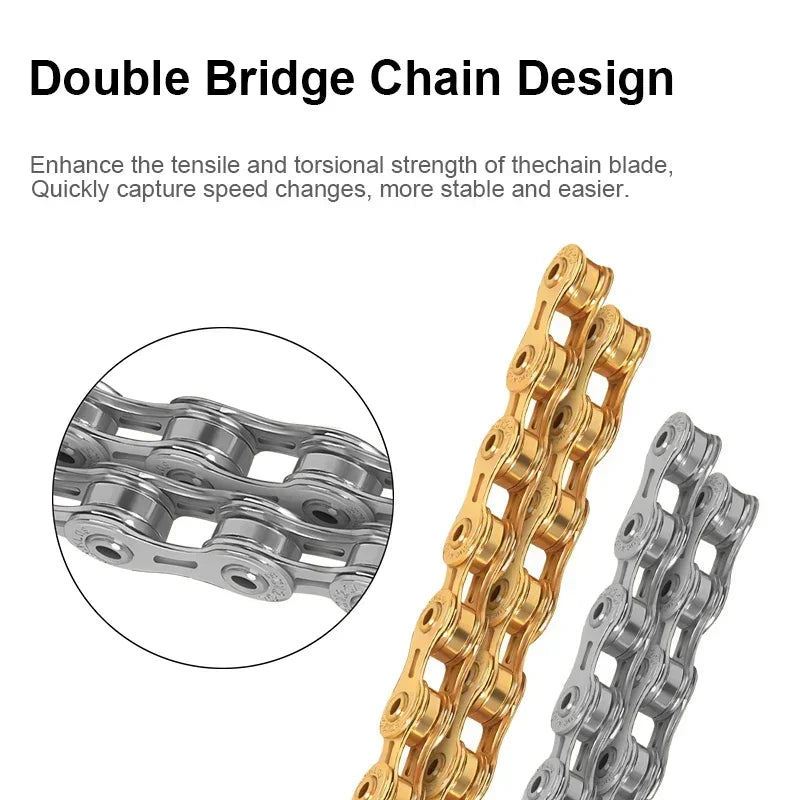 BUCKLOS Bike Chain 8/9/10/11/12 Speed MTB Road Bicycle Chain Bicycle Chain Nixie