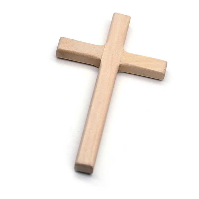 Wooden Wall Cross 12cm Hanging Crucifix – 2 Colors