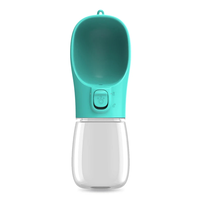 Portable Leakproof Pet Water Bottle for Dogs & Cats Travel Pet Travel Water Bottle Nixie Turquoise 300ML - PET