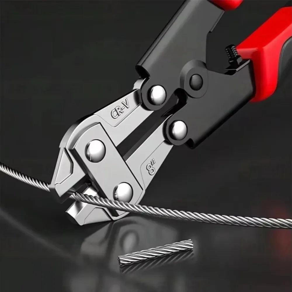 Nixie Mini Bolt Cutter – Rubber Handle Metal Wire Shears Mini Bolt Cutter Nixie