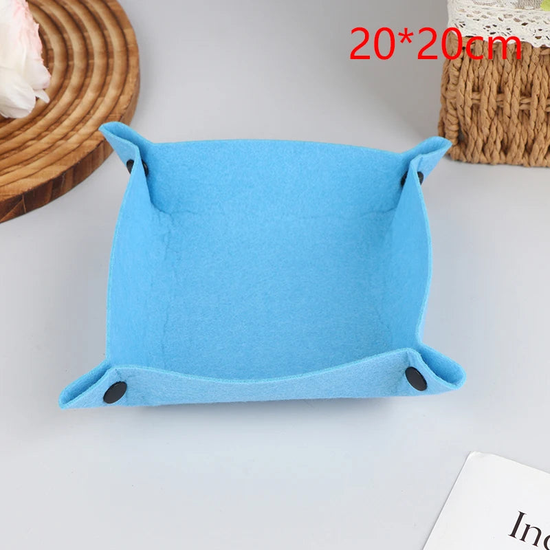 Felt Storage Tray Desktop Organizer – Office & Kids Essentials Felt Desktop Organizer Nixie 20cm Blue