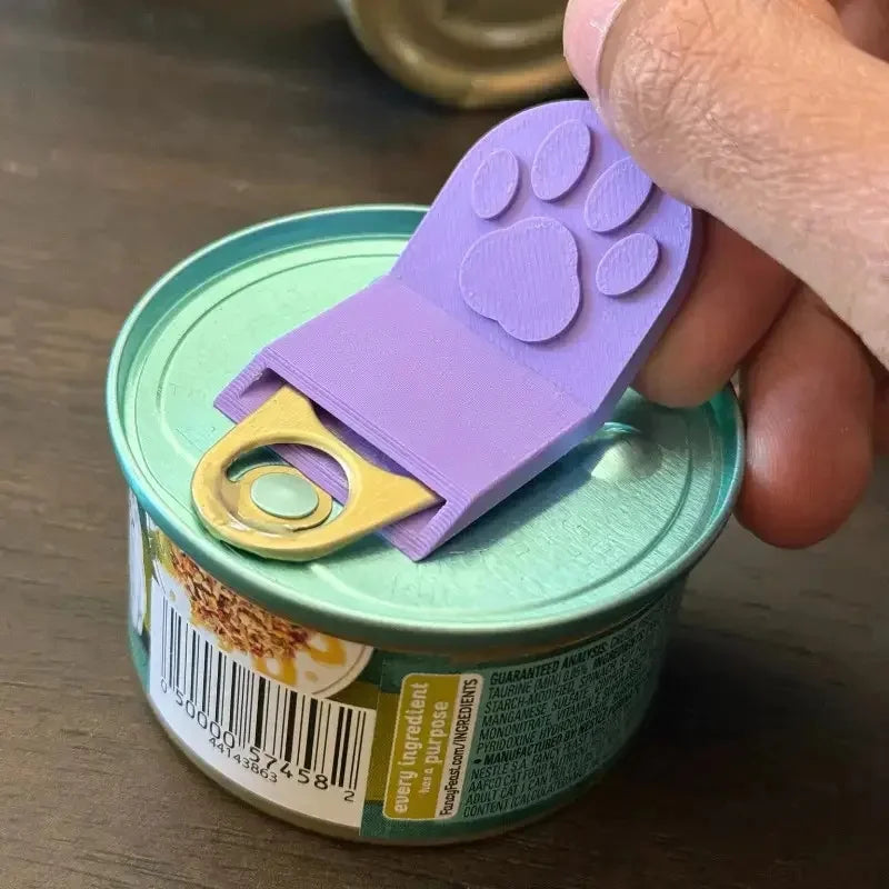 Plastic Pet Can Opener – Non-Slip Handle for Dog & Cat Food Pet Can Opener Nixie