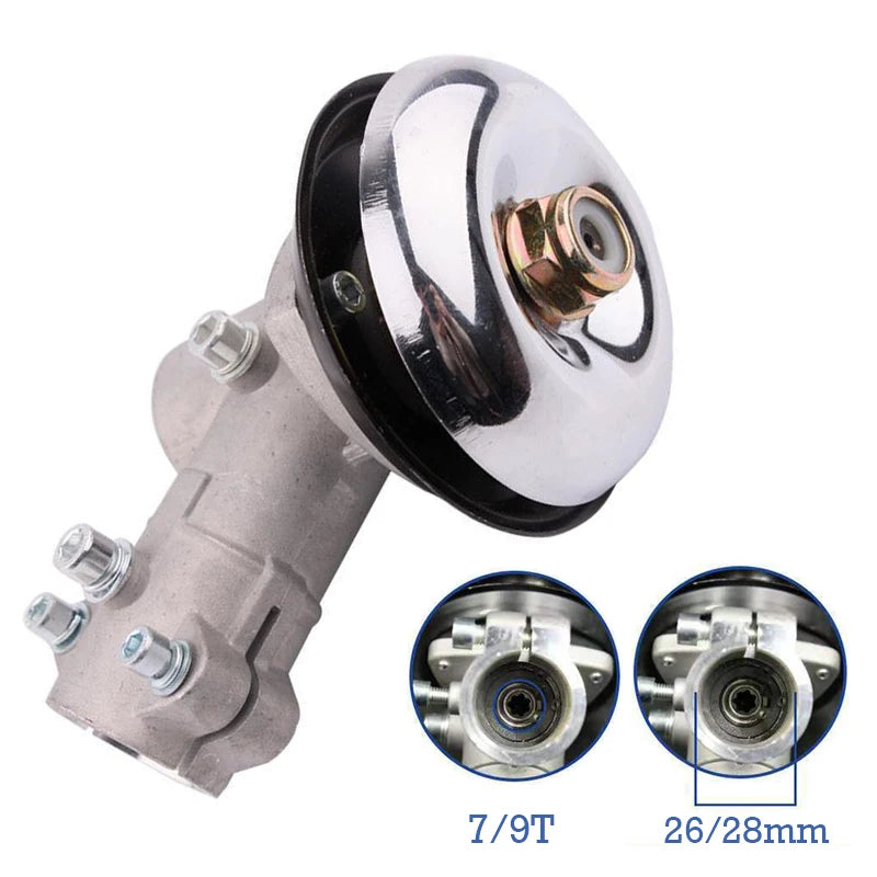 26mm/28mm 7/9 Teeth Grass Trimmer Gearbox – Brush Cutter Gear Head Trimmer Gear Head Nixie