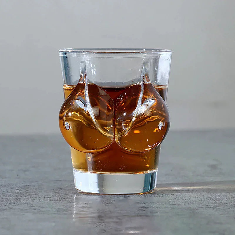 Body-Shaped Novelty Beer Glass | Transparent Crystal Cup Novelty Beer Glass Nixie
