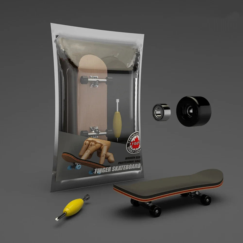 Maple Wood Finger Skateboard – Mini Fingerboard Toy Gift Finger Skateboard Nixie