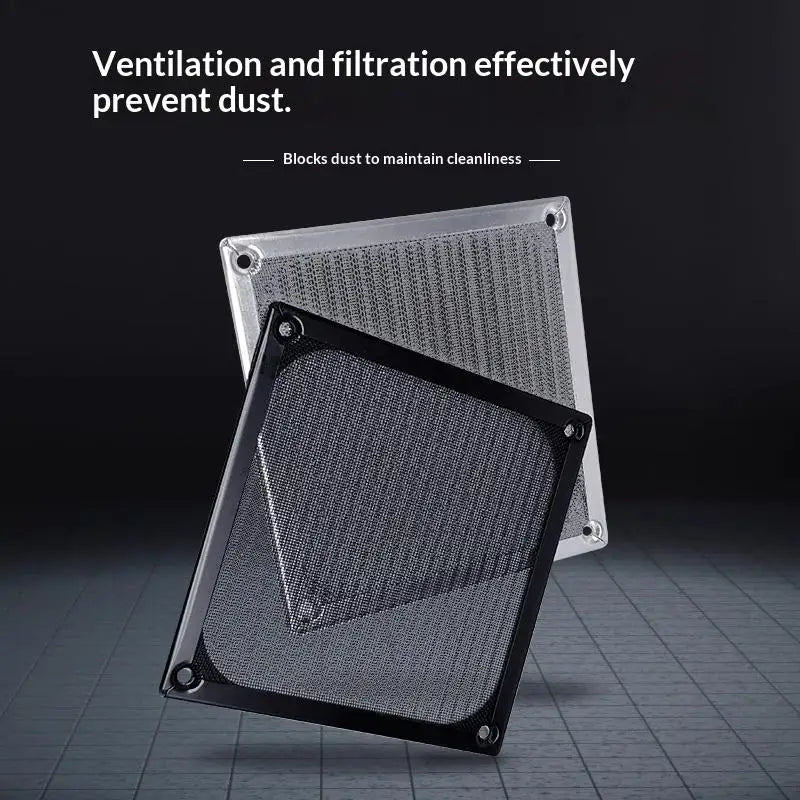 PC Fan Dust Filter 60/80/90/120mm Steel Mesh Aluminum Frame PC Fan Dust Filter Nixie