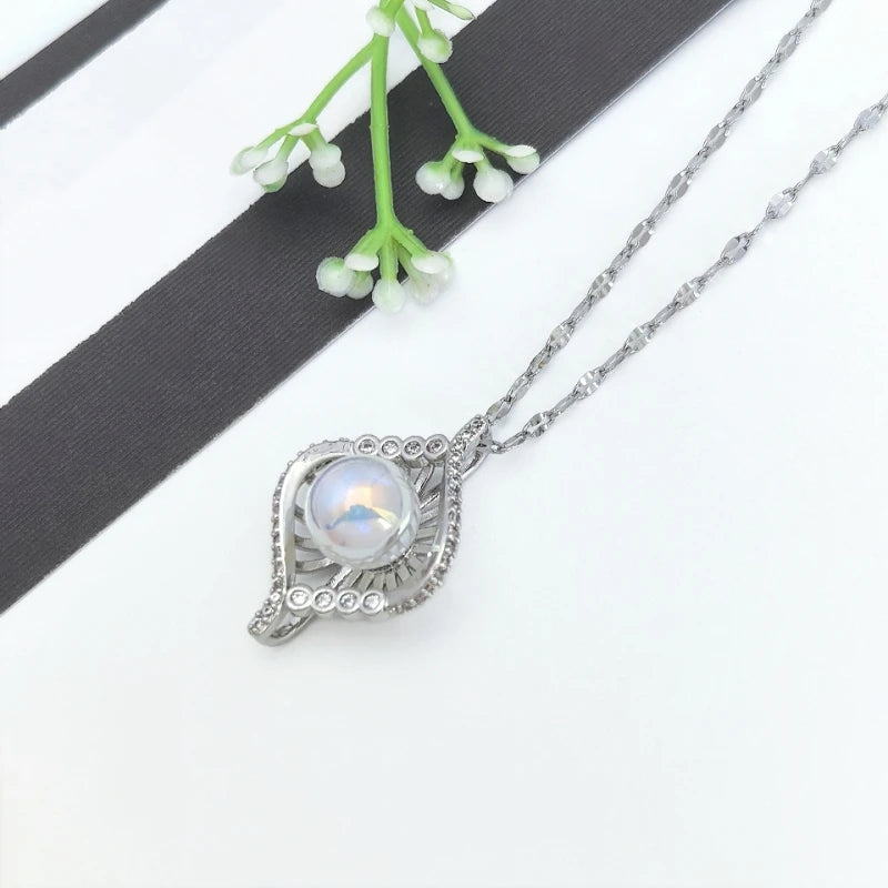 Imitation Pearl Pendant Necklace – Stainless Steel Choker Pendant Necklace Nixie