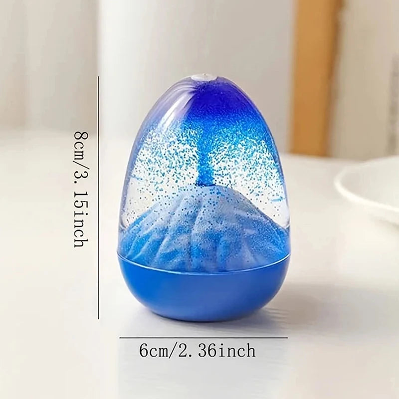 Volcanic Eruption Acrylic Liquid Hourglass Timer Ornament Hourglass Timer Ornament Nixie