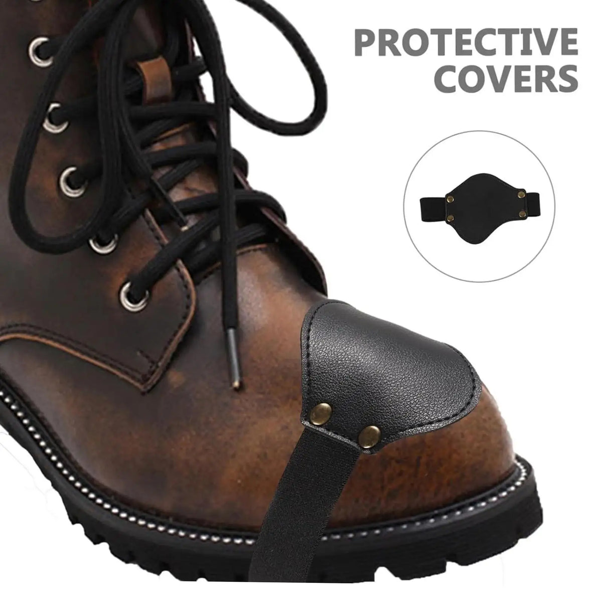 Motorcycle Gear Shift Cover – Waterproof Leather Shoe Pad