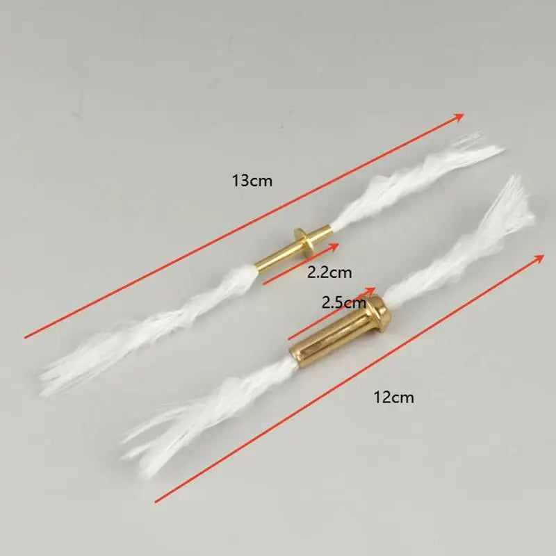 3Pcs Oil Lamp Wick Tubes – Cotton & Alloy Replacement Parts Lamp Wick Tubes Nixie