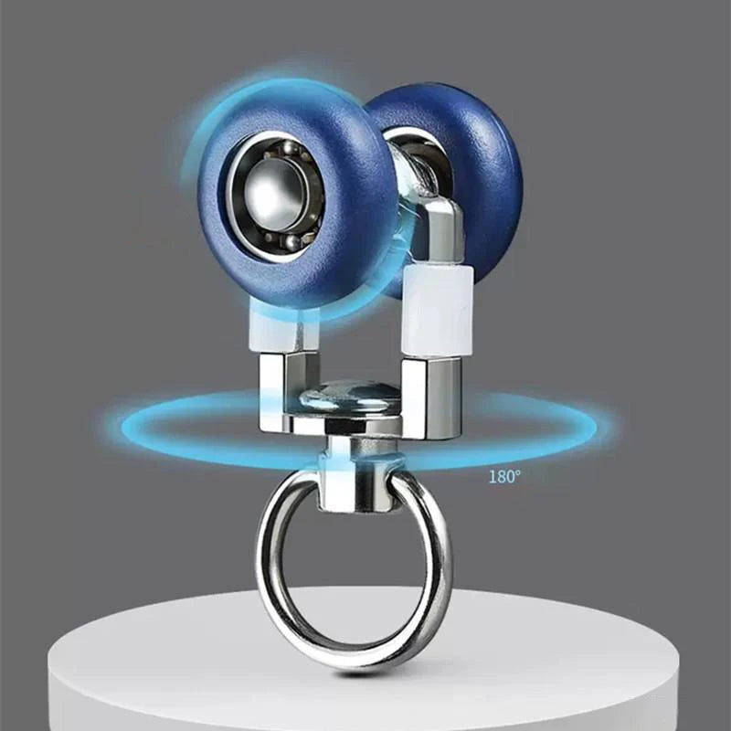 4pcs Twin Wheel Silent Drapery Track Rollers & Curtain Gliders