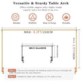 Metal Table Arch Stand with Clamps – Reusable Balloon Frame Party Arch Stand Nixie M Yellow