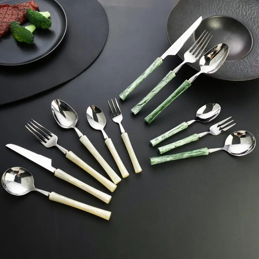 304 Stainless Steel Cutlery Set – Knife Fork Spoon Stainless Steel Flatware Nixie