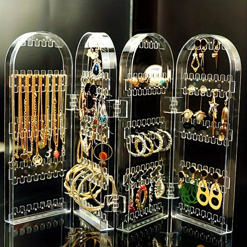 240-Slot Clear Earring Organizer – Jewelry Display Stand Jewelry Organizer Nixie