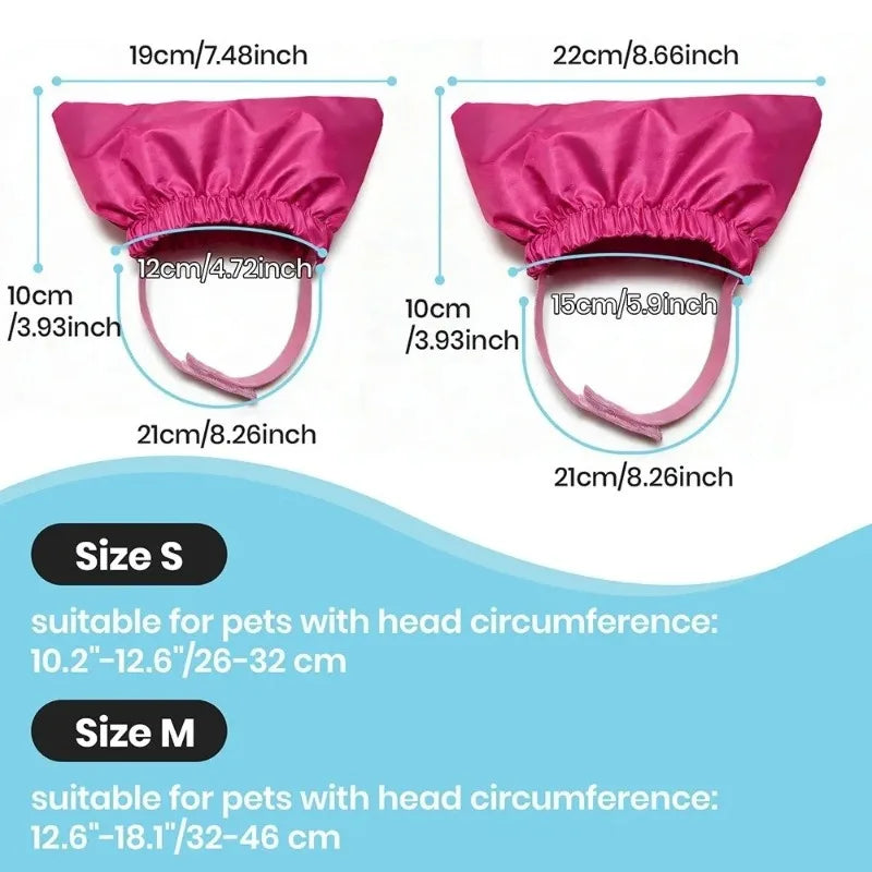 Waterproof Pet Bath Shower Cap – Ear Protection for Cats & Dogs Pet Bathing Cap Nixie