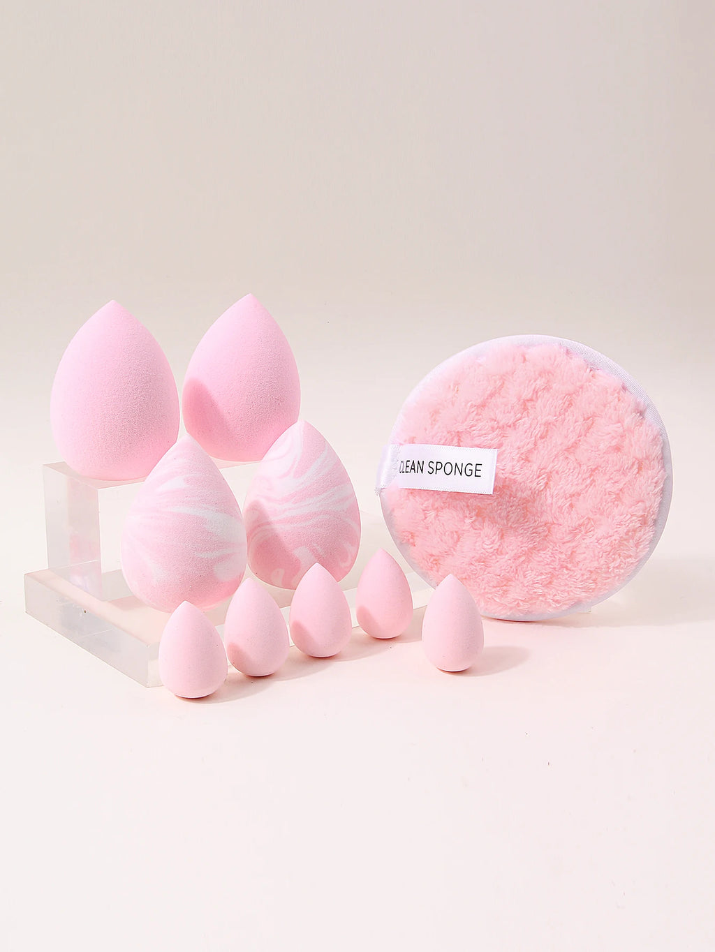 10Pcs Makeup Sponge Set – Multi-Shape Blending & Cleansing Pads Makeup Sponge Set Nixie
