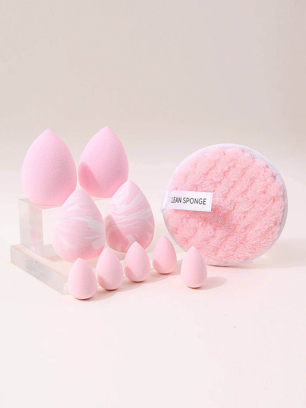 10Pcs Makeup Sponge Set – Multi-Shape Blending & Cleansing Pads Makeup Sponge Set Nixie