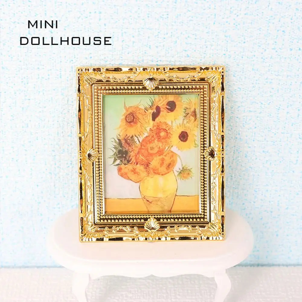 1/12 Scale Resin Photo Frame Dollhouse Miniature Decor Accessory Dollhouse Miniature Nixie