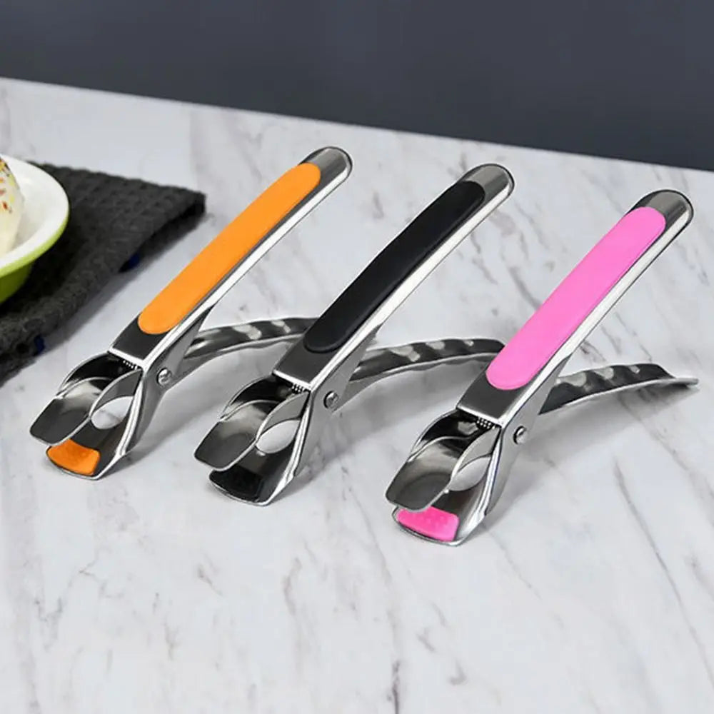 Stainless Steel Anti-Scald Bowl & Plate Clamp Holder Kitchen Plate Clamp Nixie