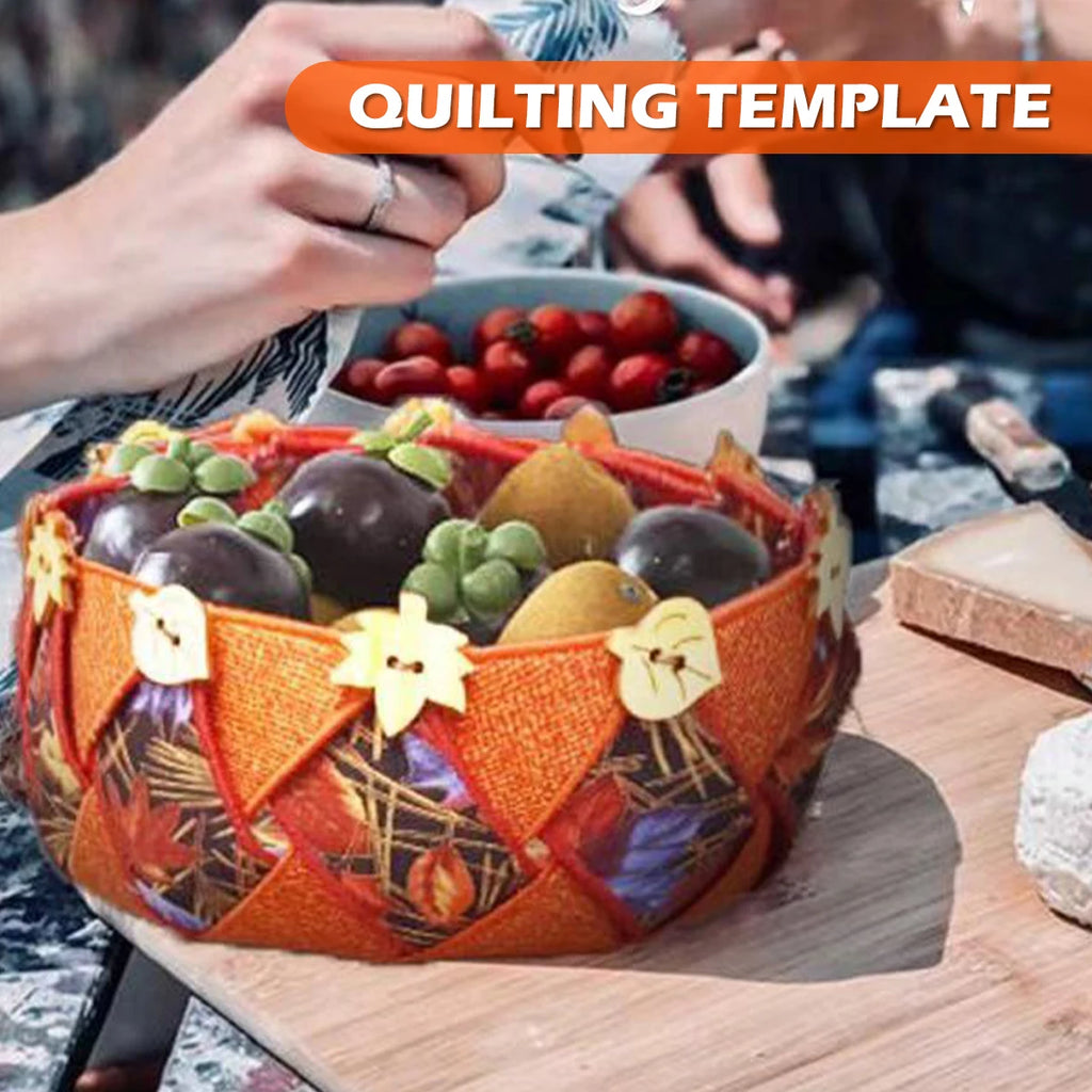 3-Piece Quilting Template Set – 8/12/15in Woven Spiral Basket Quilting Template Ruler Nixie