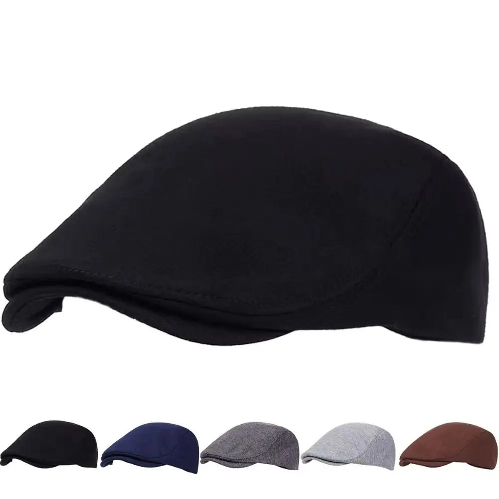 Men's Retro Breathable Beret Flat Newsboy Cap – Unisex Beret Flat Cap Nixie