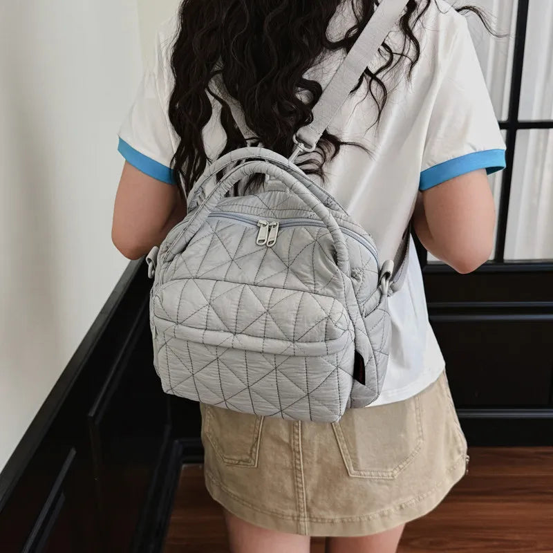 Nixie Large-Capacity Flannel Tote Shoulder & Crossbody Bag Women's Tote Bag Nixie Gray