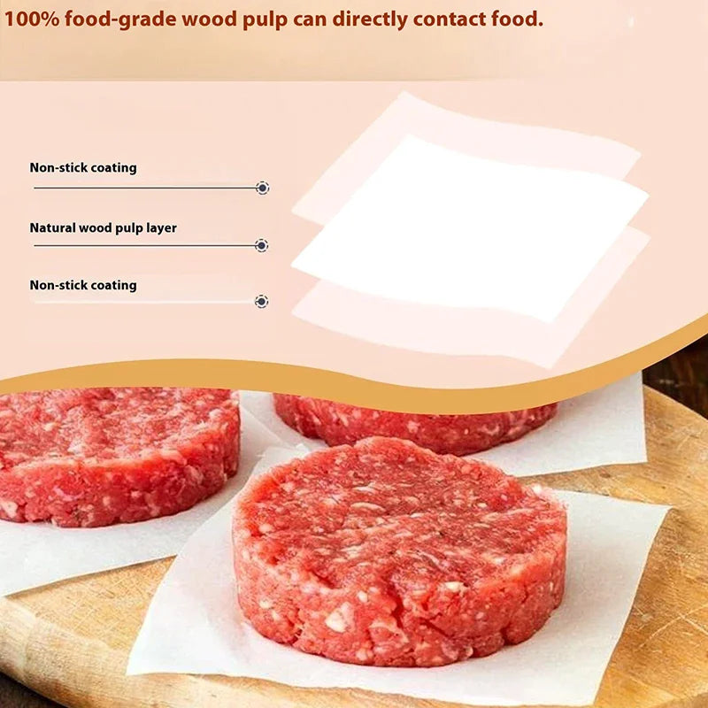 Disposable Hamburger Patty Paper Separators | Non-Stick Sheets Patty Separator Paper Nixie