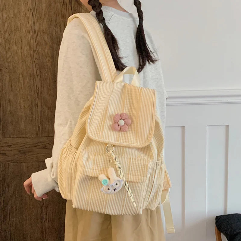 Korean Style Small Backpack for Women | Campus Casual Bag
