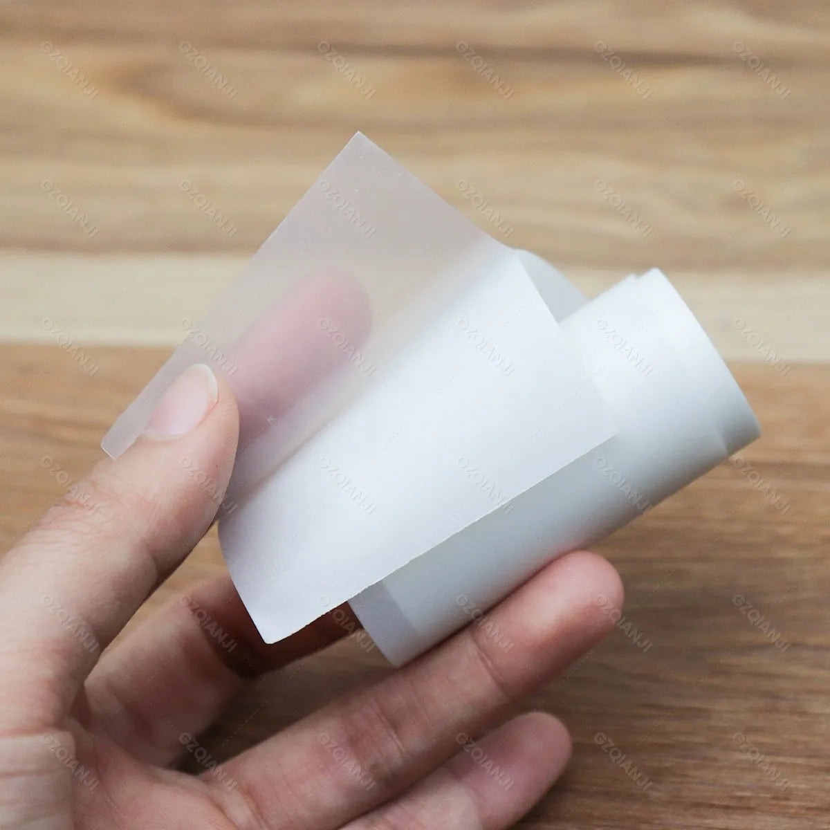 Transparent Thermal Label Paper Rolls for 57/58mm Mini Printers