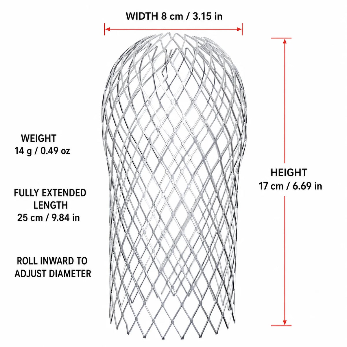 Metal Mesh Gutter Drain Cover – Leaf & Debris Filter Guard Gutter Drain Cover Nixie A-2PCS
