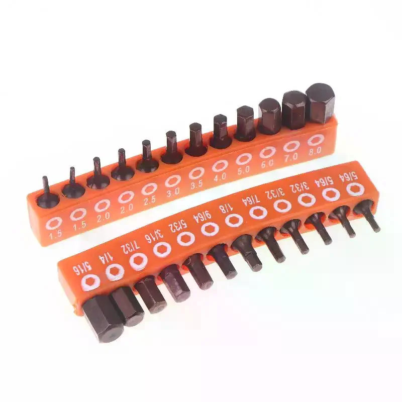Magnetic Screwdriver Bit Set 12/24 Pc – 25mm Hex Shank S2 Steel Screwdriver Bit Set Nixie