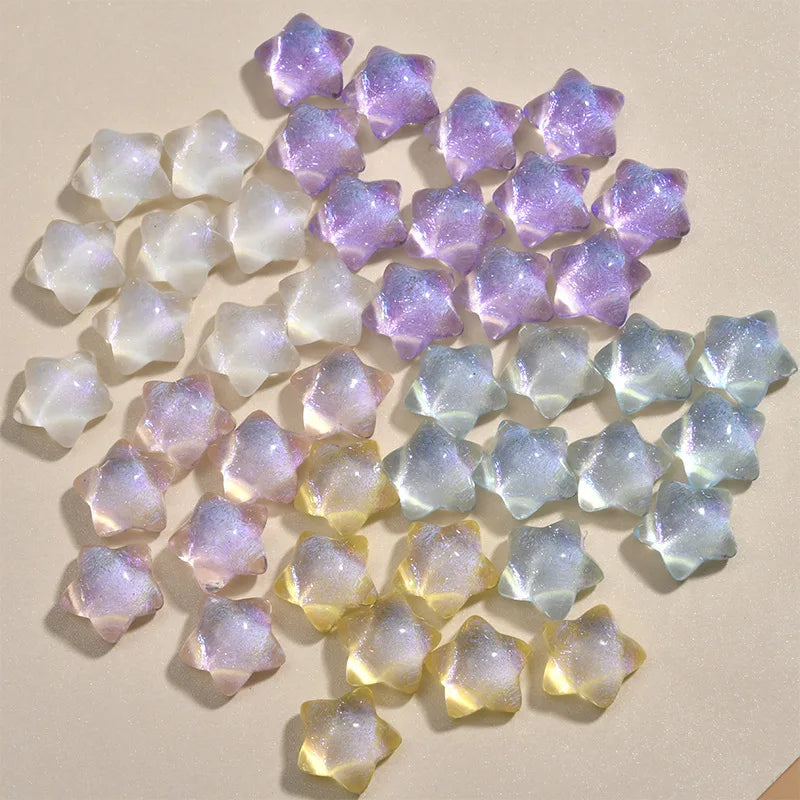 Candy Color Star Resin Beads for DIY Jewelry & Hair Accessories Resin Craft Beads Nixie