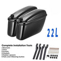 KEMITOUR Hard Motorcycle Saddlebags ABS Side Bags 22L–30L Motorcycle Saddlebags Nixie 22L