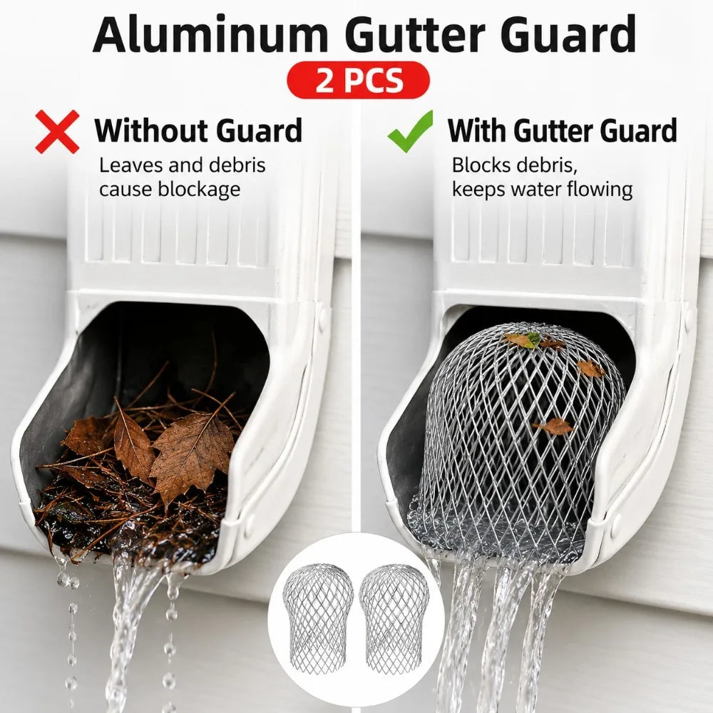 Metal Mesh Gutter Drain Cover – Leaf & Debris Filter Guard