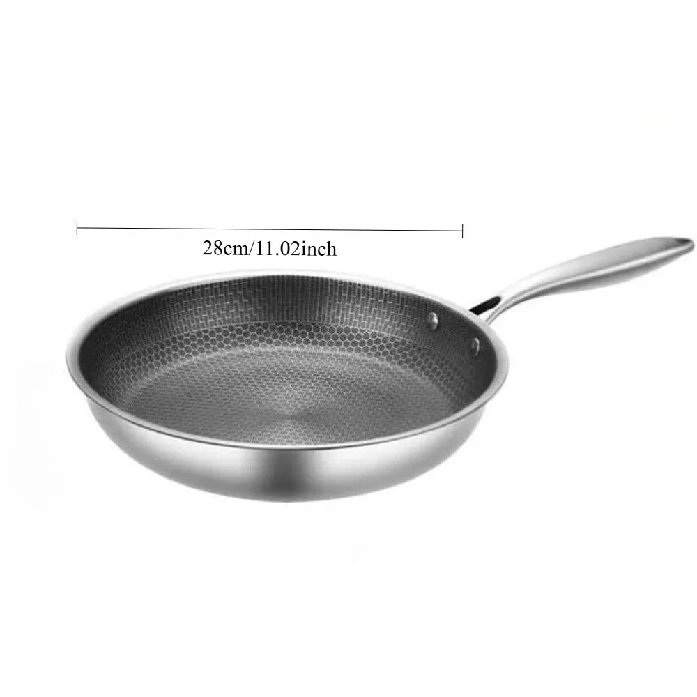 Honeycomb Non-Stick Stainless Steel Frying Pan 26cm | FEB.WIND Non-Stick Frying Pan Nixie