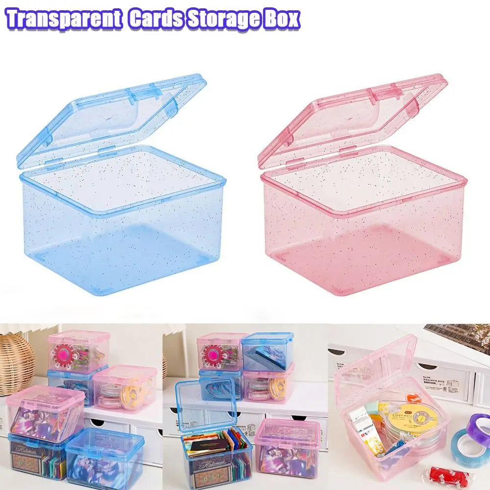 Transparent Flip Storage Box – Cards, Jewelry & Desk Organizer Flip Storage Box Nixie