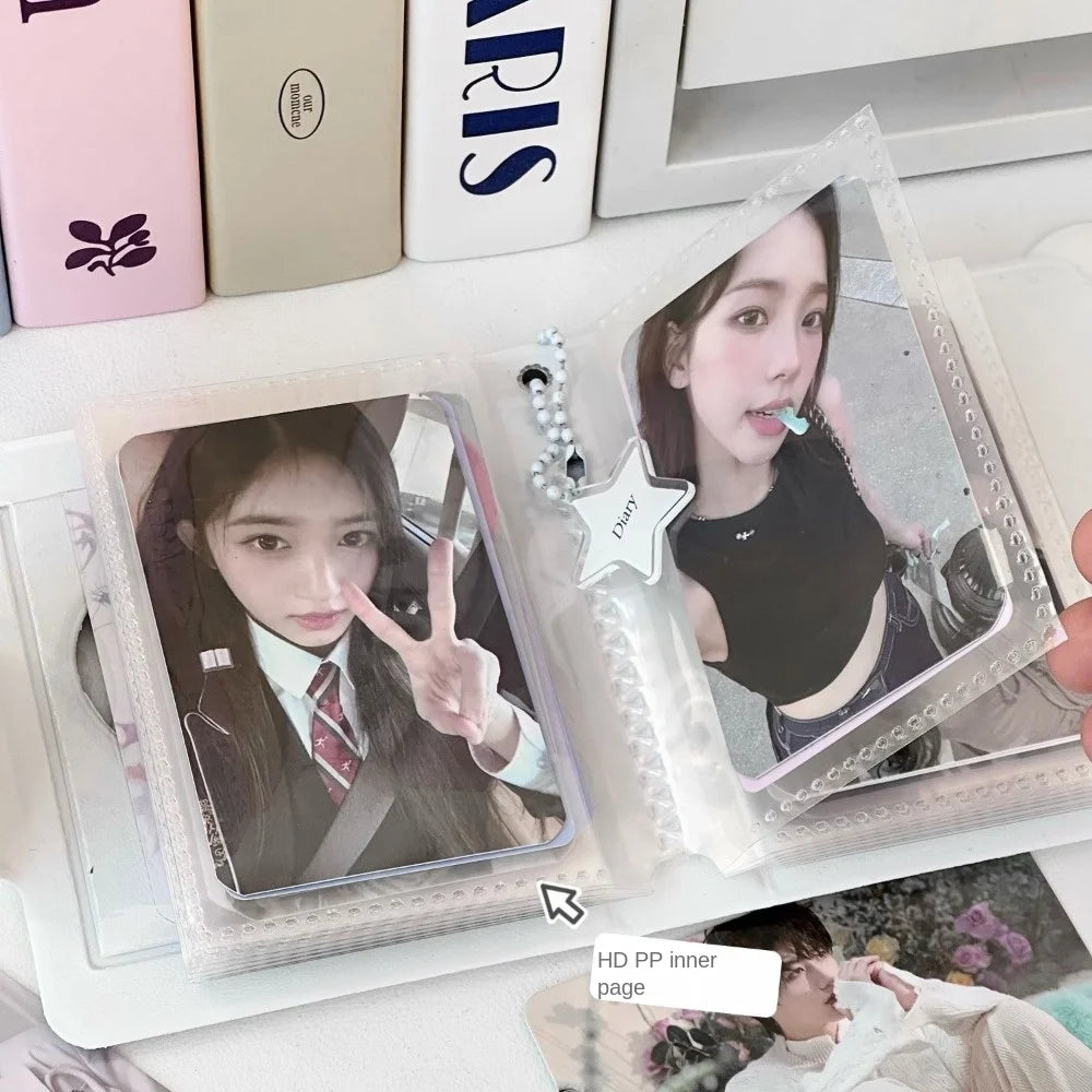 Japanese Mini Card Album 3" – 16-Page PVC Photocard Collect Book Card Collect Album Nixie