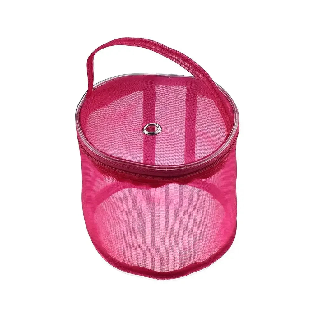 Portable Mesh Yarn Storage Bag for Knitting & Crochet