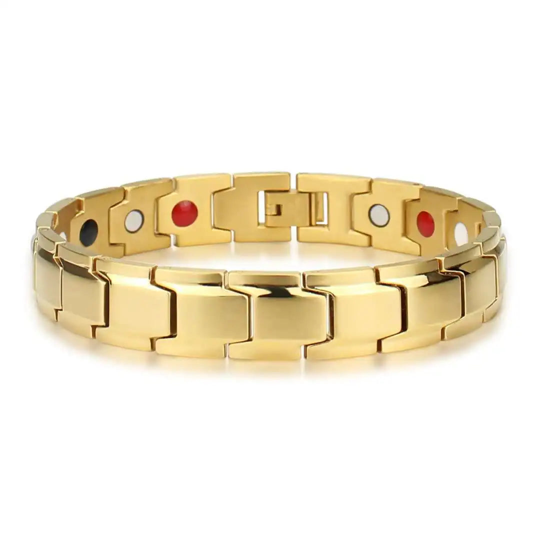 Gold Magnetic Bracelet Unisex – Luxury Oil Drip & Zircon Fashion Bracelet Nixie Single Bars